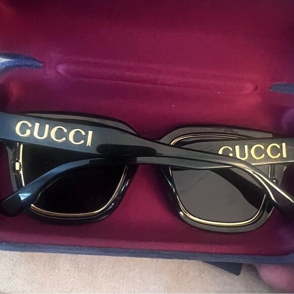 Gucci Black and Gold Sunglasses - GG1138SA - New main image 7